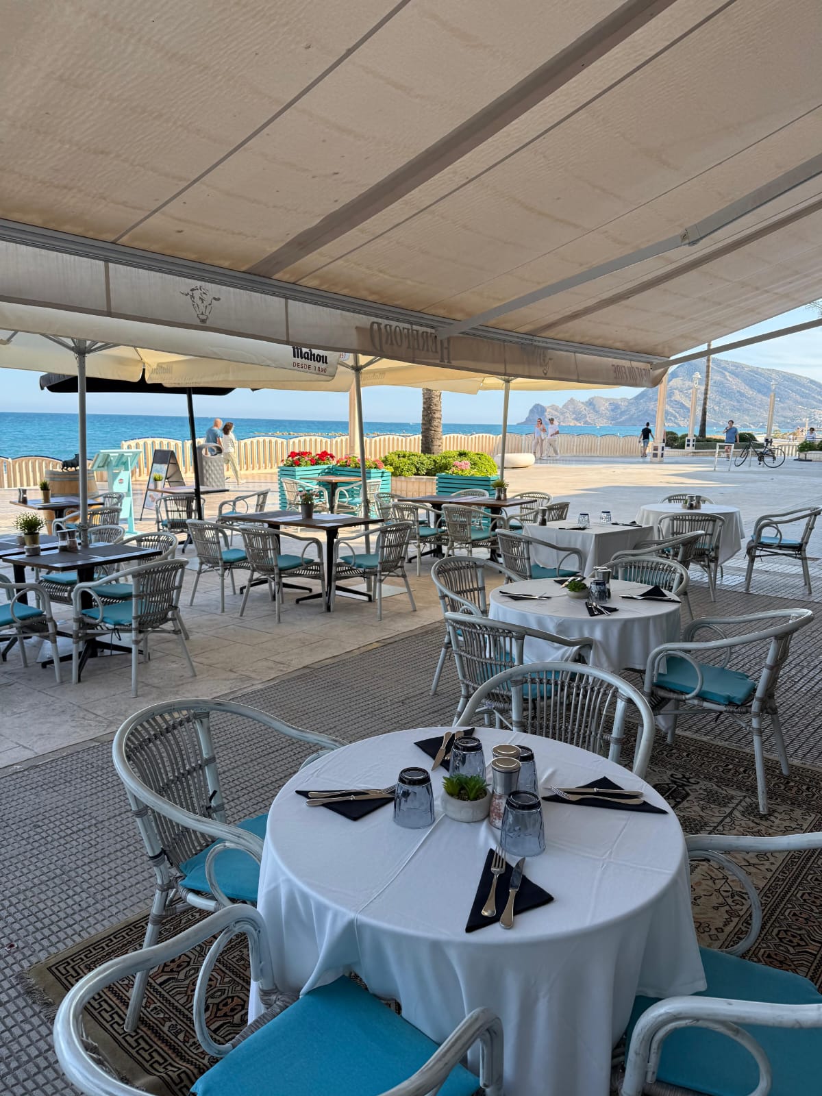Cozy restaurant on the seaside promenade of Altea!